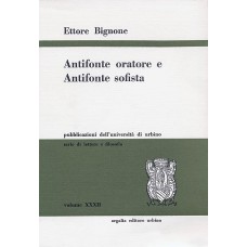 Bignone E. Antifonte oratore a Antifonte sofista