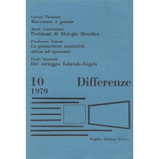 Thomson G. Marxismo e poesia e saggi di M. Untersteiner, P. F. Taboni e P. Giannotti